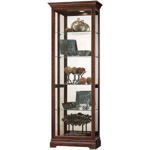 Howard Miller 680676 Brantley Vi Curio Cabinet 680676 Cherry Bordeaux - 1 of 2