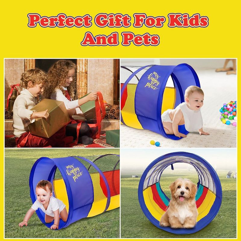 Kiddey Multicolored Play Tunnel, Fun & Healthy Exercise, Perfect for Muscle Development, Portable & Easy to Set Up, 5 of 8