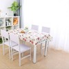 41"x60" Rectangle Vinyl Water Oil Resistant Printed Tablecloths Dark Peony - PiccoCasa - 2 of 3