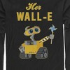 Men's Wall-E Valentine's Day Her Wall-E Long Sleeve Shirt - 2 of 4