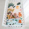 Baby Gift Set, Crib Sheet & Swaddle Newborn Gift Box, Jungle Safari Theme - 4 of 4