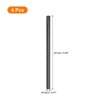 Unique Bargains 304 Stainless Steel Stylish Design Drinking Straw 9.5" Length 0.5" Width 4 Pcs - 2 of 4