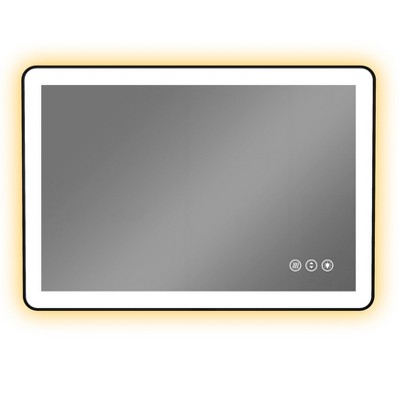 Black Framed Led Bathroom Mirror