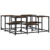 vidaXL Coffee Table Smoked Oak 35.8 in.x35.8 in.x15.7 in. Engineered Wood - 2 of 4