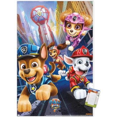 Trends Nickelodeon Patrol Movie Action Unframed Wall Poster Print White Mounts 22.375" X 34" : Target