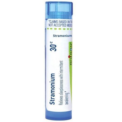Stramonium 30C by Boiron Homeopathic Single Medicine For Stress & Sleep  -  80 Pellet