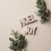 Beaded Wood Noel and Joy Sentiment Decor – Polyresin Holiday Set of 2 by Melrose - 2 of 3