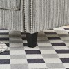 34" Cotton Linen Striped Armchair Sofa with Nailhead Trim & Dark Legs - 4 of 4