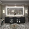 Apmir Super Bright Front & Back LED Lighted Anti-Fog Tempered Glass Bathroom/Vanity Mirror with ETL & 3-Year Warranty - 2 of 4