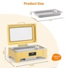 Electric Chafing Dish, 9 QT Full Size Touch Screen Chafing Dishes for Buffet Roll Top Set Food Servers and Warmer with Glass Lid for Catering, Partie - 3 of 4