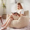 Itopfox Giant Plush Fluffy Bean Bag Chair with Armrests, Comfy Lazy Couch Sofa for Bedroom, Living Room, Reading - 3 of 4