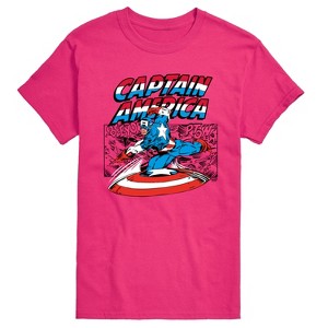 Men's - Marvel - Captain America Burst Short Sleeve Graphic T-Shirt - 1 of 3