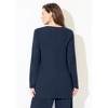 Catherines Women's Plus Size Anywear Hacci Rib V-Neck Top - 3 of 4