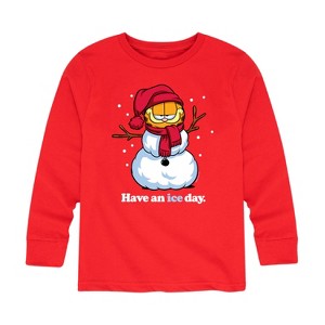 Boys' - Garfield - Have An Ice Day Long Sleeve Graphic T-Shirt - 1 of 4