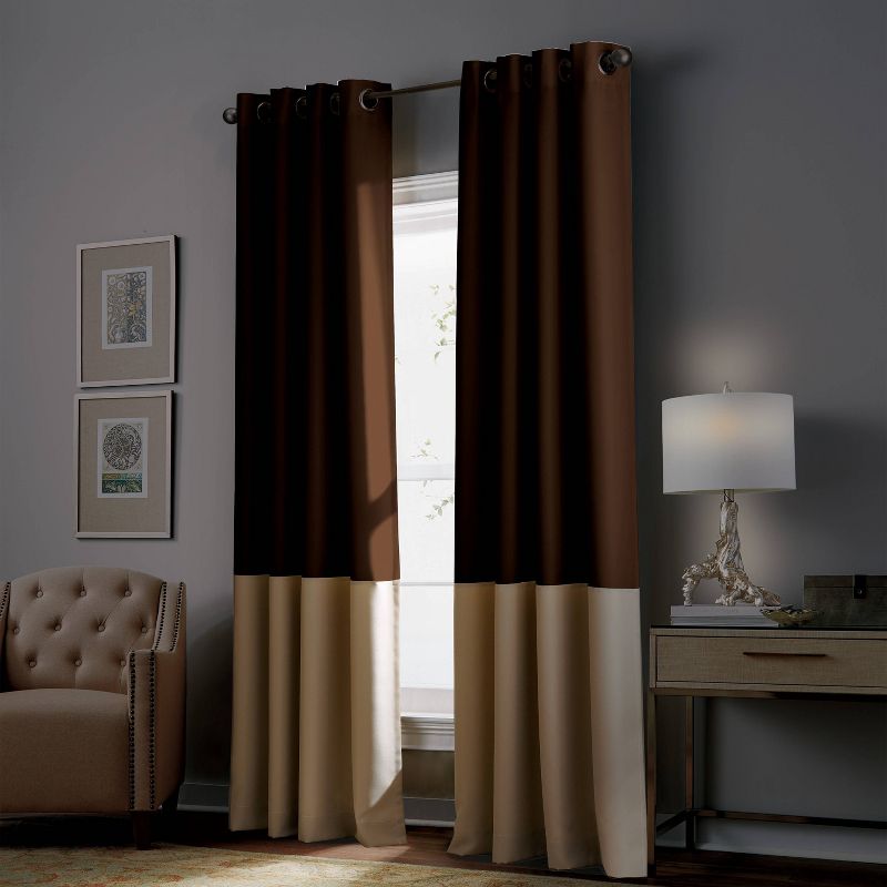 1pc Light Filtering Kendall Lined Window Curtain Panel - Curtainworks, 6 of 9