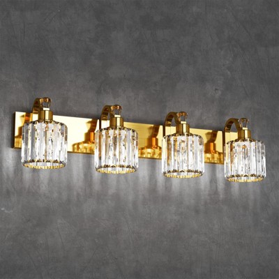 Modern Crystal Bathroom Vanity Lights Gold Bathroom Light Fixtures Crystal Vanity Shower Lights Over Mirror