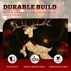 Syemin Decorative Holiday Scene Props 5FT Jumping Reindeer Christmas Decorations Holiday Decor for Xmas Decor Holiday Displays, Gold, 39"*35"*60" - 3 of 4