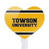 NCAA Towson University TU Stripes Heart Love Cupcake Picks Toppers Decoration Set of 6 - 2 of 4