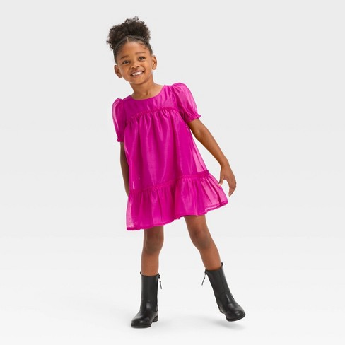 Girls magenta outlet dress