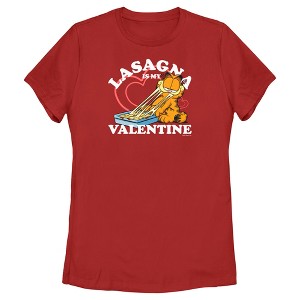 Women's Garfield Lasagna is My Valentine T-Shirt - 1 of 4