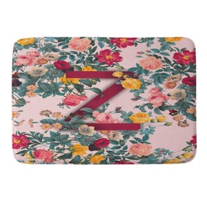Deny Designs Burcu Korkmazyurek Summer Botanical Monogram Memory Foam Bath Mat - 1 of 4
