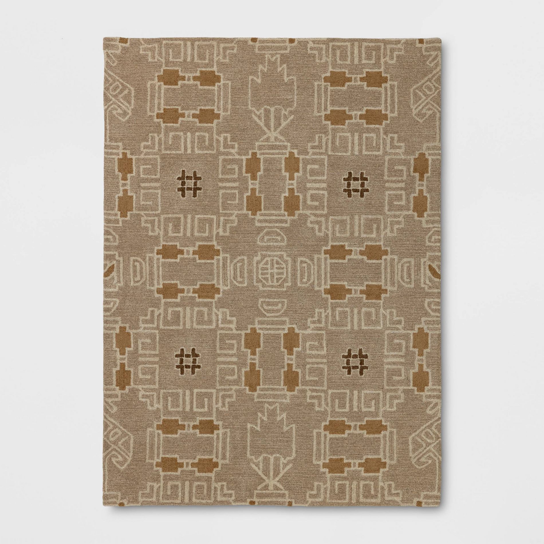 5'x7' Global Handtufted Area Rug Tan - Threshold™