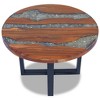 vidaXL Coffee Table Teak Resin 23.6Inch - image 4 of 4