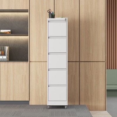 NicBex Locking File Cabinet with Drawers, Metal Space Saving Vertical Cabinet for Home & Office, Fits Letter/A4/Legal Files, Assembly Required, Black