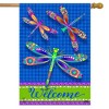 Briarwood Lane Colorful Dragonflies Summer House Flag Welcome Dragonfly 28" x 40" - 2 of 4
