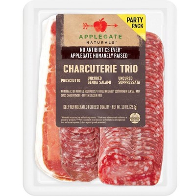 uncured applegate prosciutto soppressata 10oz genoa charcuterie salami