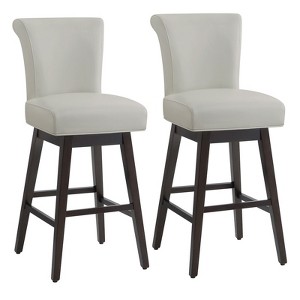 Spruce&Spring Upholstered 26-inch Counter Height Swivel Barstool - 1 of 4