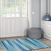 HomeStock Washable Janna Ivory/Blue 3x5, Transitional, Machine Woven with Printed Designs - 2 of 4