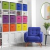 Sorbus 13 Inch 12 Pack Sturdy Collapsible Fabric Storage Cubes with Handle - for Organizing Clothes, Toys, Books, Shelves & more - 2 of 4