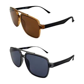 2 Pairs of AlterImage Luxe Sunglasses with Smoke, Brown Lenses