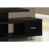 60" Laminate TV Stand with Center Pedestal and Storage Drawern TV Console with Art-Deco Design and Spacious Multi-Level Tops - 4 of 4