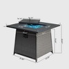 Maggift Outdoor Fireplaces with Glass Wind Guard, with Aluminum Rust-Proof Tabletop, for Patio, Gray, 31.89"*31.89"*24.41" - 2 of 4