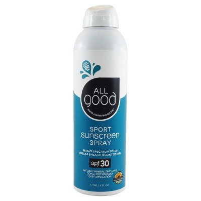 All Good Sport Sunscreen Spray Water Resistant - SPF30 - 6oz
