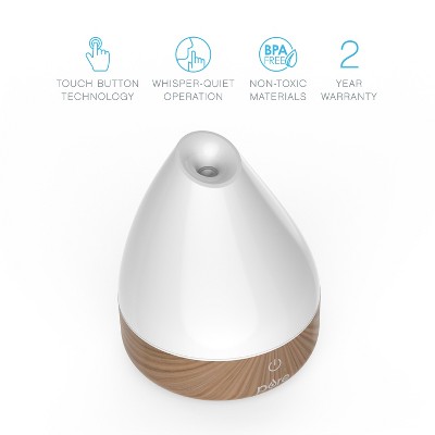 Serenity Whisper 6'' White Ultrasonic Aromatherapy Oil Diffuser