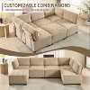 MOONMISS Modular 6- Seat  Sectional Sofa U Shaped Modular Couch with Reversible Chaise Modular Sofa Sectional Couch for Living Room - 4 of 4