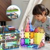 PICASSO-TILES Magnet Tile Toy Organizer: City Theme Storage Bin with Lid & Handles - 4 of 4