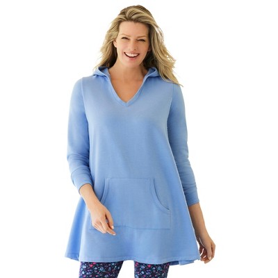 Woman Within Women's Plus Size Pocket Hoodie Sweatshirt