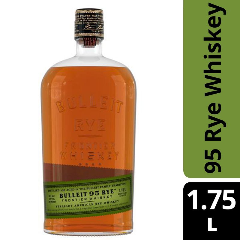 Bulleit Rye Whiskey - 1.75L Bottle, 1 of 8