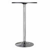 24" Spectrum Round Bar Height Table with Metal Legs Black - Winsome: Chrome Base, MDF Top, Contemporary Style - 2 of 4