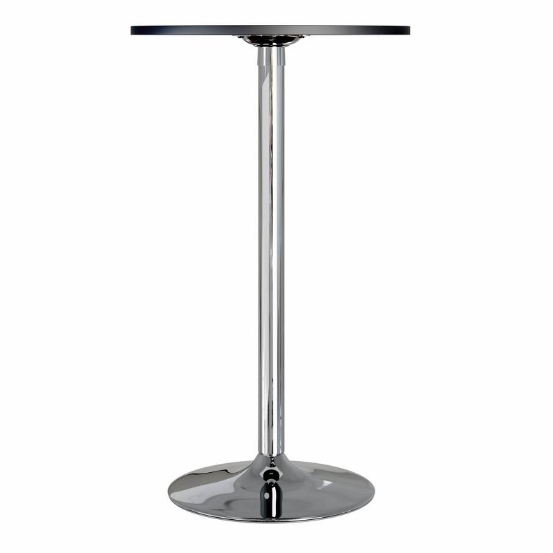 24&#34; Spectrum Round Bar Height Table with Metal Legs Black - Winsome, 3 of 8
