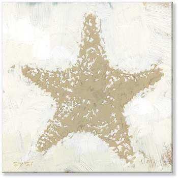 Sullivans Darren Gygi Starfish Silhouette Giclee Wall Art, Gallery Wrapped, Handcrafted in USA, Wall Art, Wall Decor, Home Décor, Handed Painted