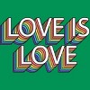 Adult Design By Humans Retro Love Is Love Pride By DudleyjazT-Shirt - 2 of 2