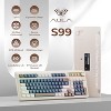 AULA 99-Key Tri-Mode Creamy RGB Gaming Keyboard, Backlit, Numpad & Knob, Blue - 2 of 4