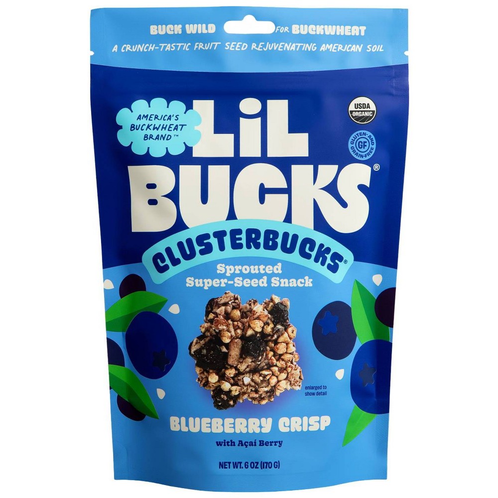 Lil Bucks Gluten Free Organic Blueberry Crisp Clusterbucks Granola - 6oz