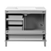 INFURNIC Vanity Tables, Elegant Compact Space Saving Bathroom Vanity with Advanced Features for Small Bathrooms, Gray, 18.3"*24"*34.3" - 4 of 4
