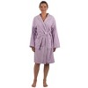 Alpine Swiss Stacy Women Hooded Bathrobe Cotton Terry Cloth Robe for Women Super Absorbent Quick Drying Luxury Hotel Spa Robe - 3 of 4